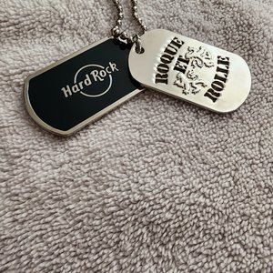 Hard Rock Dog Tag Necklace